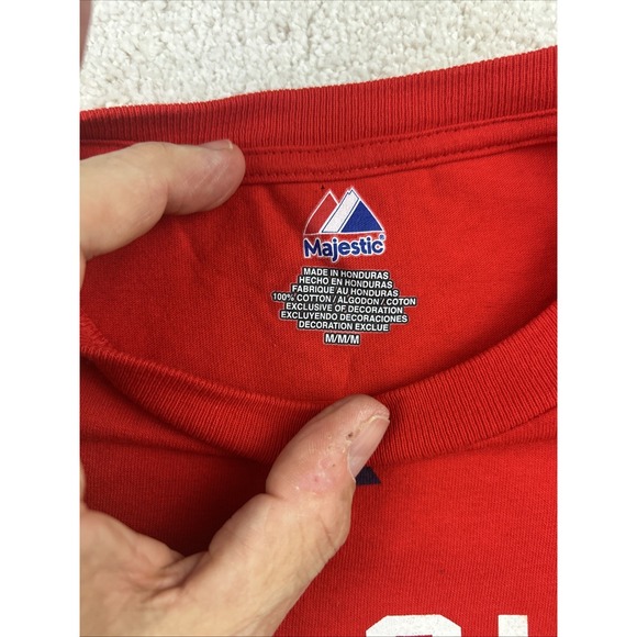 St Louis Cardinals‎ MLB Baseball Red Majestic National League T Shirt Mens M - Picture 4 of 9